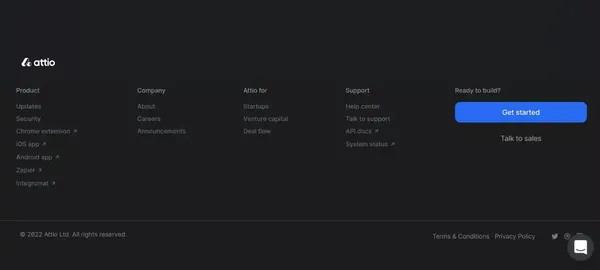 Attio: Customer relationship magic - Landing design inspiration