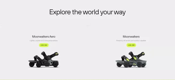 Move more, live more – Shift Robotics - Landing design inspiration