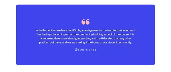 Circle: The all-in-one community platform for creators and brands - Landing design inspiration