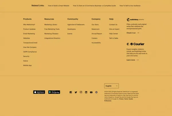 Integrierte All-in-one-Marketingplattform für kleine Unternehmen | Mailchimp - Landing design inspiration