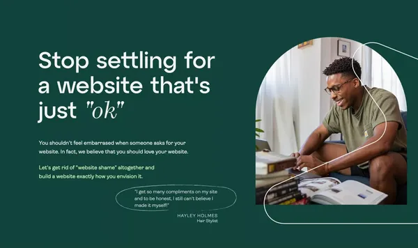 Showit: A Drag & Drop Website Builder for Creatives - Landing design inspiration