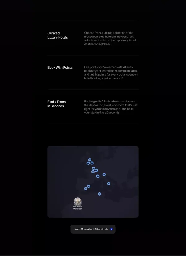 Atlas Card - Landing design inspiration