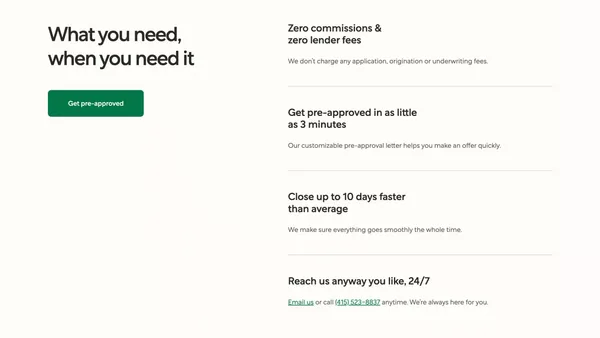 Better Mortgage | Simple, Online Mortgage - Landing design inspiration