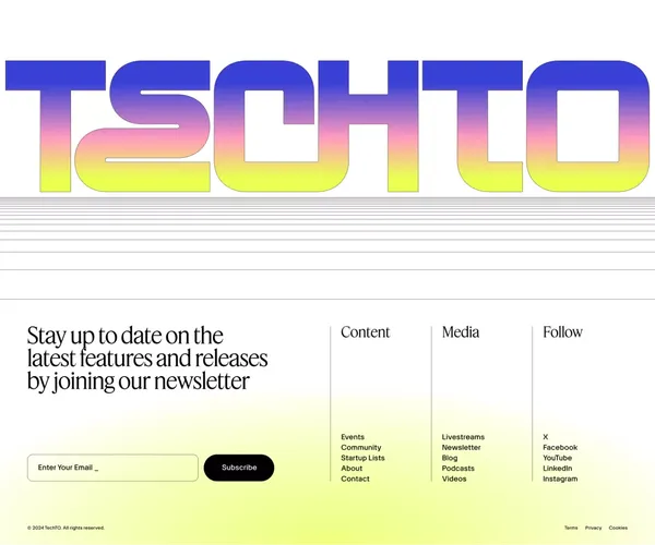 TechTO - Landing design inspiration