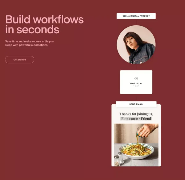 Flodesk | Design emails people love to open. Sell online. - Landing design inspiration