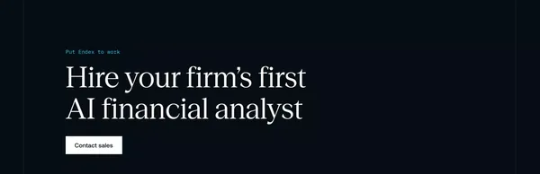 Endex | The autonomous financial analyst - Landing design inspiration