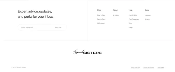 Speech Sisters - Speech Therapy Courses to Help Get Your Child Talking - Landing design inspiration