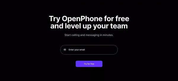 OpenPhone | Modern business phone for startups and small businesses - Landing design inspiration