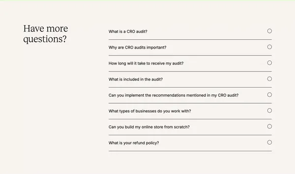 Conversion Rate Optimization Agency (CRO) - Peek Insights - Landing design inspiration