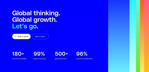 A better and faster way to build your global team | G-P - Landing design inspiration