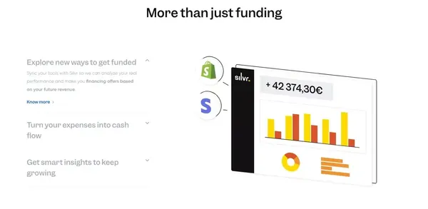 Silvr - Nous finançons votre croissance - Landing design inspiration