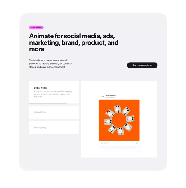 Jitter ·  A fast and simple motion design tool on the web - Landing design inspiration