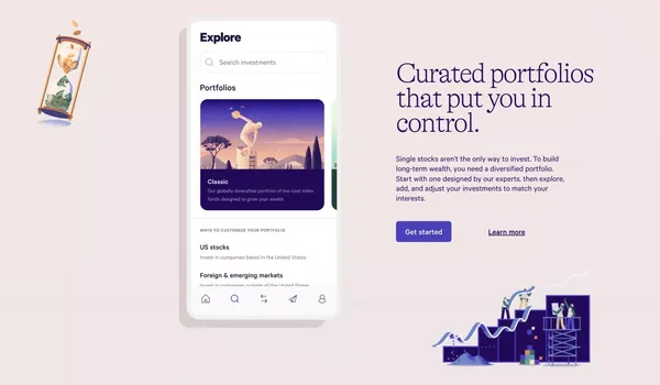 Invest for the long term on your terms | Wealthfront - Landing design inspiration
