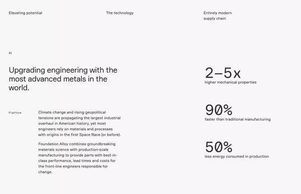 Foundation Alloy - Landing design inspiration