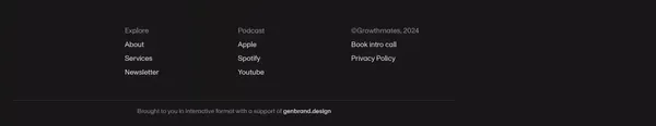 Growthmates with The Holistic Growth Playbook - Landing design inspiration
