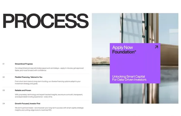 Foundation | Real Estate Investment - Landing design inspiration
