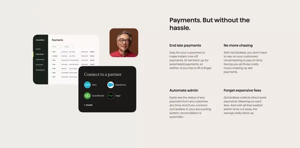 Online Payment Processing Solution | GoCardless - Landing design inspiration