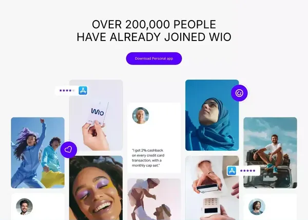 Wio | Personal - Landing design inspiration