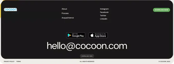 Cocoon | Tailored for you - Landing design inspiration