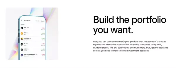 Invest in US markets from anywhere - Public.com - Landing design inspiration