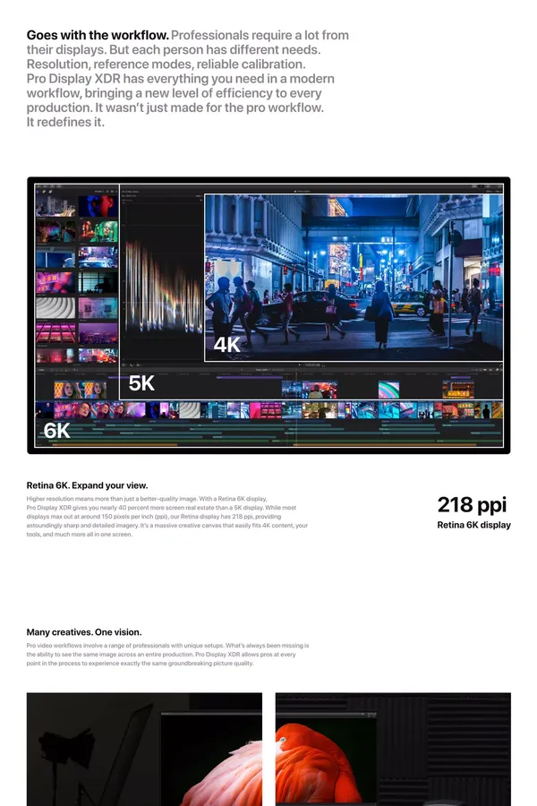 Pro Display XDR - Apple - Landing design inspiration