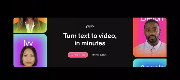 Pipio | The AI-powered video production platform - Landing design inspiration