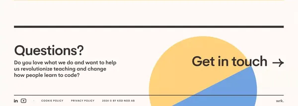 Nod Coding - Landing design inspiration