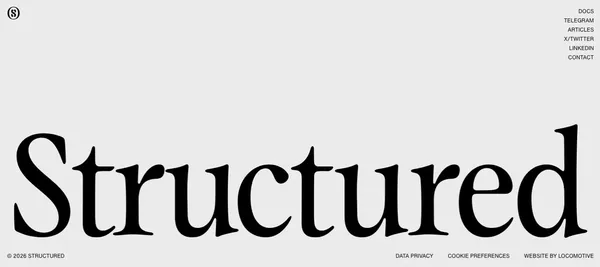 Structured | Real yield on Bitcoin - Landing design inspiration