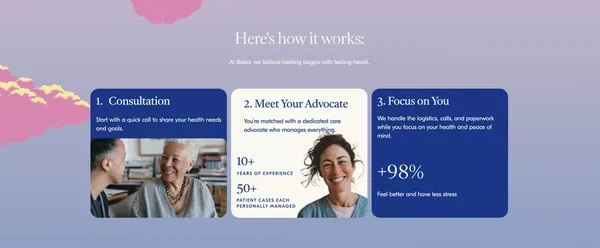 Baba Care | The assistant for self-care and caregiving. - Landing design inspiration