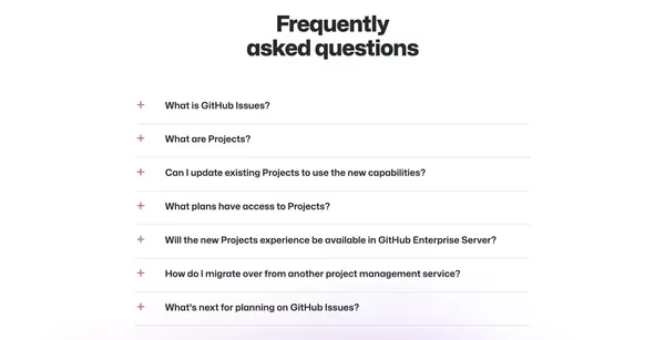 GitHub Issues · Project planning for developers · GitHub - Landing design inspiration