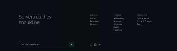 Oxide - Landing design inspiration