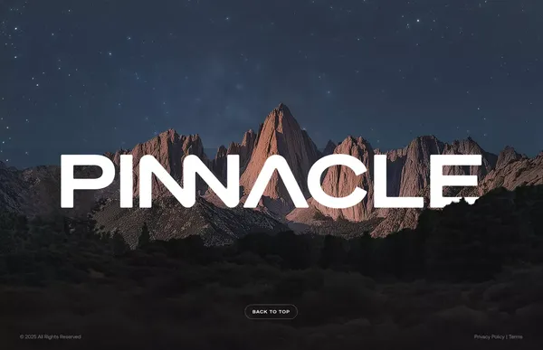 Pinnacle | A new era for mental performance - Landing design inspiration