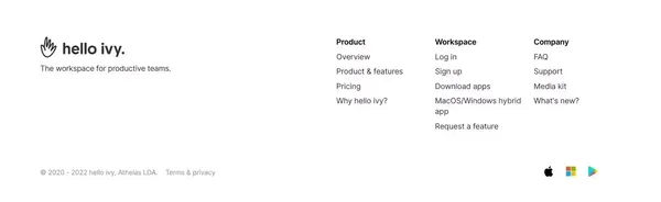 hello ivy - Project Management & Team Collaboration Software - Landing design inspiration