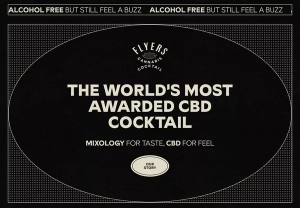 Sparkling RTD Cannabis Cocktails | Flyers Cocktail Co. - Ecommerce design inspiration