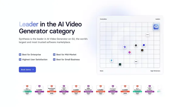 Free AI Video Generator - Create AI Videos in 140 Languages - Landing design inspiration