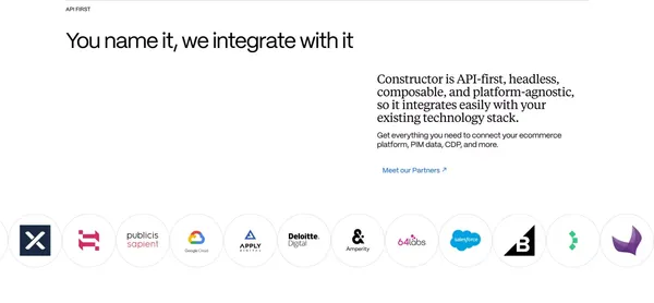 AI Ecommerce Search and Product Discovery | Constructor - Landing design inspiration