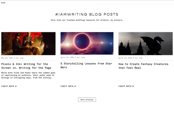 Freewrite: Distraction-Free Writing Tools - Landing design inspiration