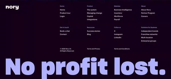 Nory — AI-Driven Restaurant Management Software - Landing design inspiration