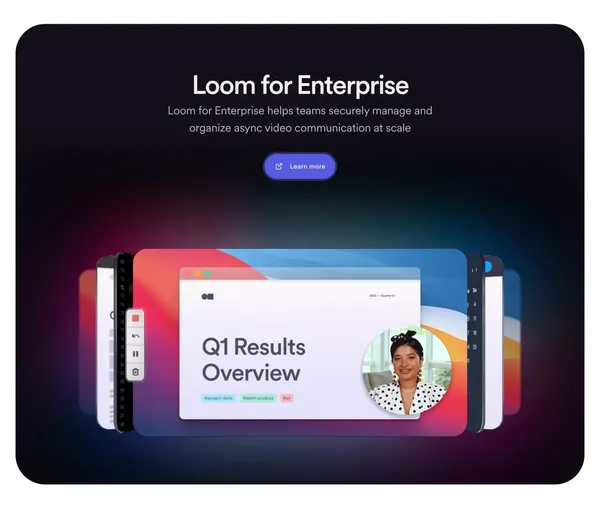 Free screen recorder for Mac and PC | Loom - Landing design inspiration