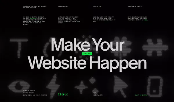 Control | Design websites - Landing design inspiration
