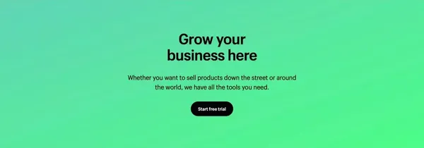 Start and grow your e-commerce business - 3-Day Free Trial - Landing design inspiration