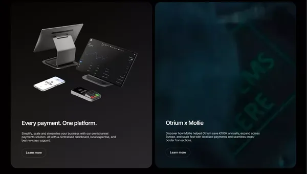 Tap - Fast, smart and affordable terminal by Mollie - Landing design inspiration