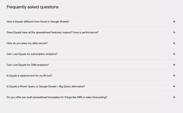 The Connected Spreadsheet: Subscription Analytics, CRM, & BI - Landing design inspiration