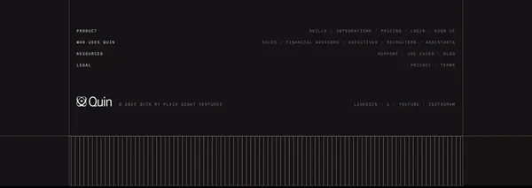 Quin — Meet your dream assistant - Landing design inspiration