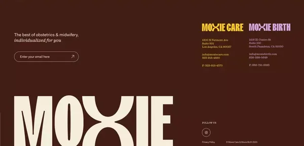 Empowering Women's Health & Maternity Care - Moxie - Landing design inspiration