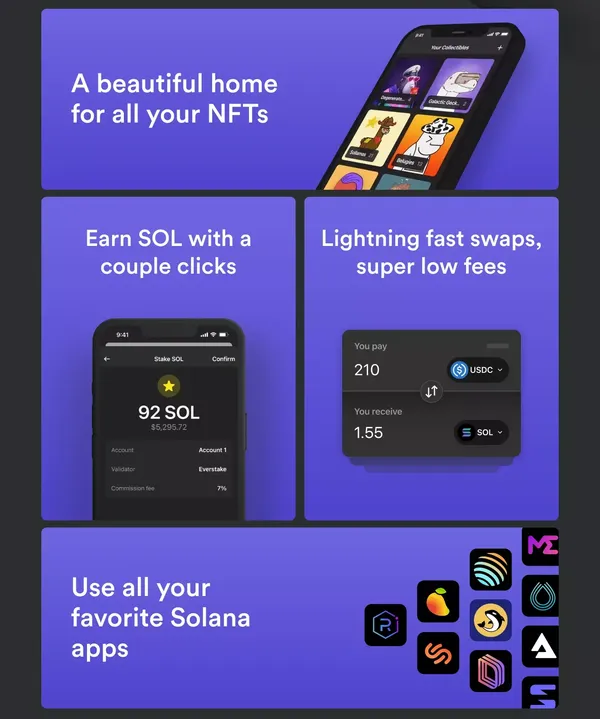 Phantom - A friendly Solana wallet built for DeFi & NFTs - Landing design inspiration
