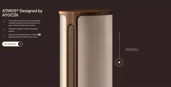 AYOCIN - Where design meets your well-being - Landing design inspiration