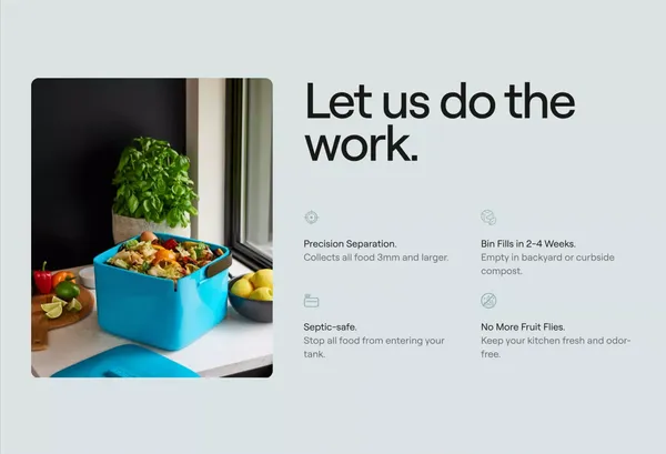 SEPURA | The World's First Composting Garbage Disposal– Sepura Home - Landing design inspiration