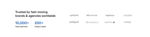Growmodo: Design & Development Subscription for Scale-Ups - Landing design inspiration
