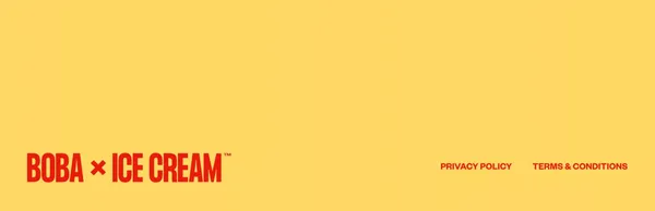 Boba Ice Cream - Homepage - Landing design inspiration